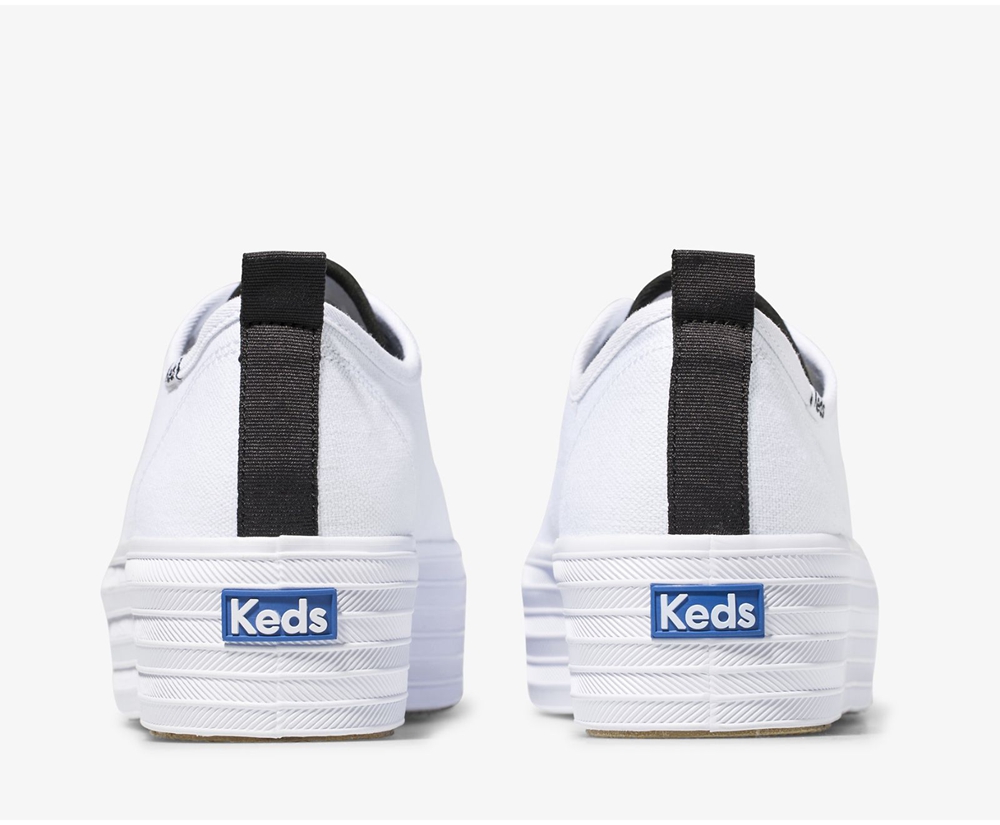 Keds Sneaker Damen Weiß - Triple Up Seasonal - AEP-583729
